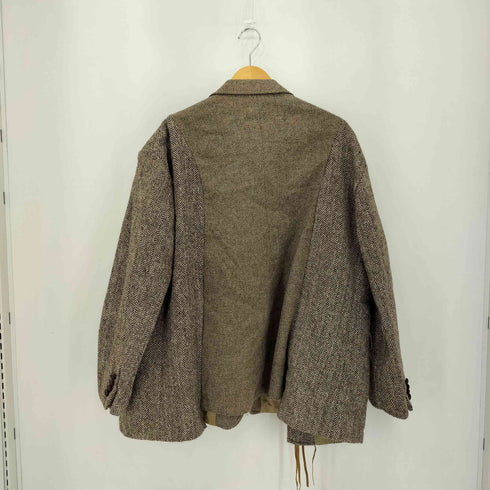 ナナナナサーカ 77circa 再構築 クルミボタン ヘリンボーンテーラード ジャケット メンズ