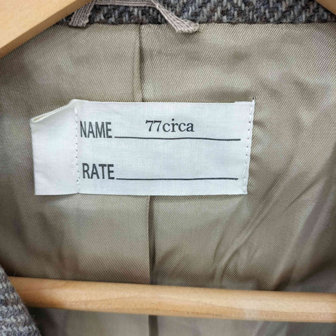 ナナナナサーカ 77circa 再構築 クルミボタン ヘリンボーンテーラード ジャケット メンズ