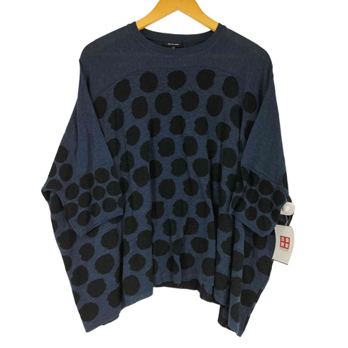 パドカレ pas de calais ドット柄 コットンニット レディース 36