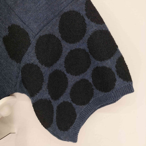 パドカレ pas de calais ドット柄 コットンニット レディース 36