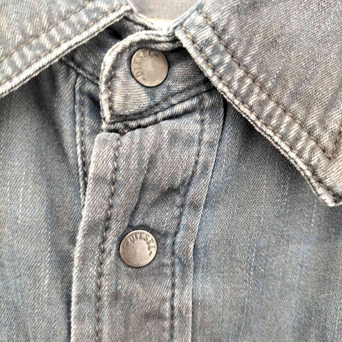 ディーゼル DIESEL SODERA ヴィンテージ加工 スナップボタン ウエスタン デニムワークシャツ メンズ import:L