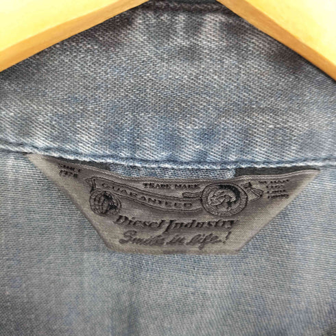 ディーゼル DIESEL SODERA ヴィンテージ加工 スナップボタン ウエスタン デニムワークシャツ メンズ import:L