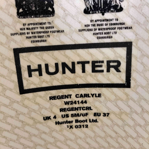 ハンター HUNTER エンブレムデザイン レインブーツ レディース UK:4
