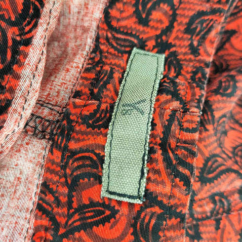 ワイズ Ys 80S レーヨン リーフ 葉 総柄 ロング フレア スカート レディース