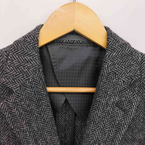 ハリスツイード Harris Tweed 2B 背抜き ヘリンボーン ツイード テーラード ジャケット メンズ import:M