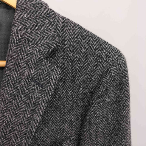 ハリスツイード Harris Tweed 2B 背抜き ヘリンボーン ツイード テーラード ジャケット メンズ import:M