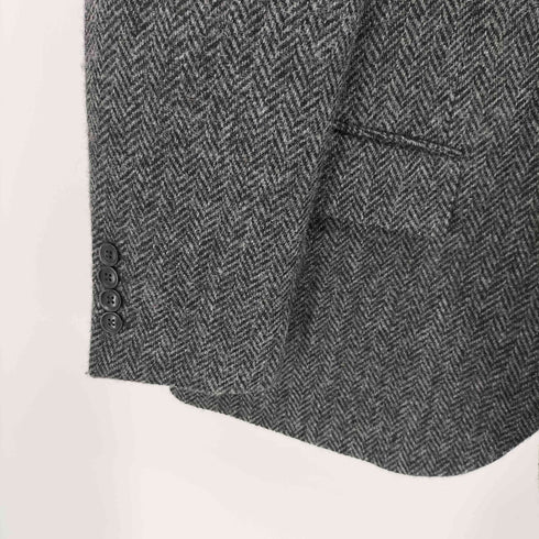 ハリスツイード Harris Tweed 2B 背抜き ヘリンボーン ツイード テーラード ジャケット メンズ import:M