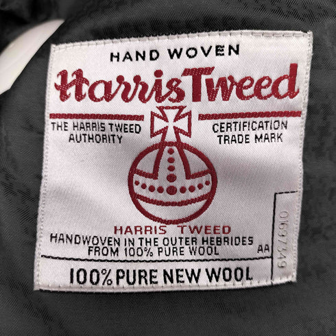 ハリスツイード Harris Tweed 2B 背抜き ヘリンボーン ツイード テーラード ジャケット メンズ import:M