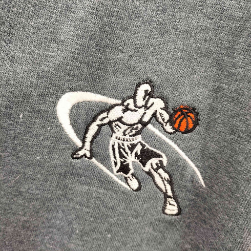 AND1 バスケットボール 刺繍 ジップアップ パーカー メンズ JPN:XXL