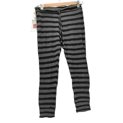 ワイズ Ys ウール コットン 混紡 ボーダー イージー パンツ インナー タイツ レギンス レディース JPN:2