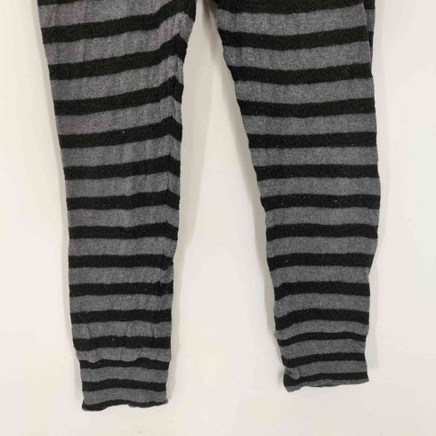 ワイズ Ys ウール コットン 混紡 ボーダー イージー パンツ インナー タイツ レギンス レディース JPN:2