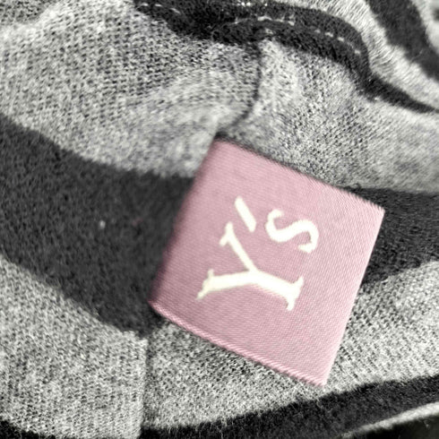 ワイズ Ys ウール コットン 混紡 ボーダー イージー パンツ インナー タイツ レギンス レディース JPN:2