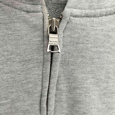 バナナリパブリック BANANA REPUBLIC 00s ボックスフィット ダブルジップ ジップアップパーカー メンズ import:XL