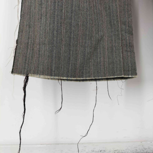 ノゾミイシグロ NOZOMI ISHIGURO 異素材切替 ほつれデザイン2Bテーラードジャケット セットアップ メンズ SMALL