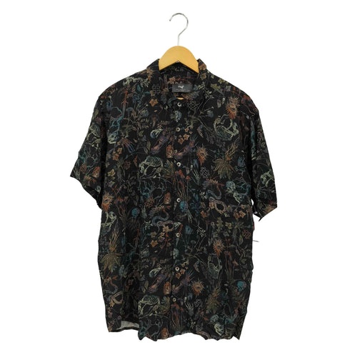 MICHAEL ALEXANDER レーヨン スカル総柄半袖シャツ メンズ 3XL