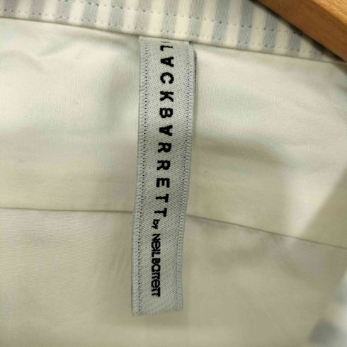 ニールバレット NEIL BARRETT BLACK BARRETT 襟/袖ストライプ ドレスシャツ メンズ JPN:4
