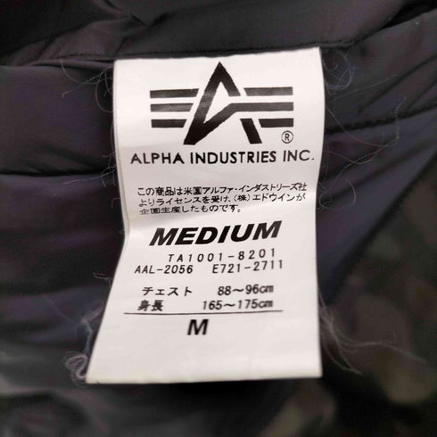 アルファインダストリーズ ALPHA INDUSTRIES カモ柄リバーシブルMA-1ジャケット レディース JPN:M