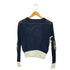 CaNARI スカーフエルボーパッチ ローゲージシルクニットセーター domestic レディース