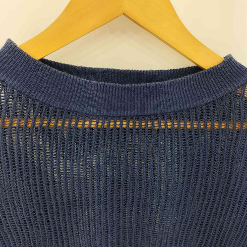 CaNARI スカーフエルボーパッチ ローゲージシルクニットセーター domestic レディース