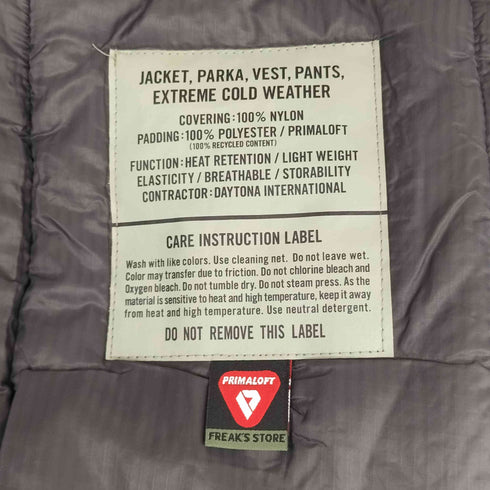 フリークスストア FREAKS STORE LEVEL7 HIGH LOFT JACKET PRIMALOFT メンズ JPN:M