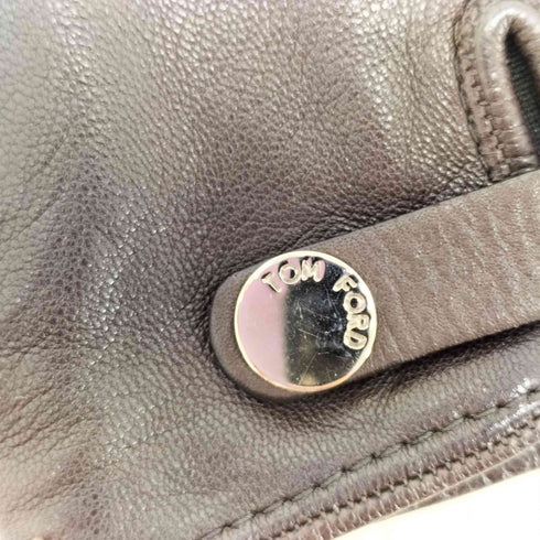 トムフォード TOM FORD カシミヤライニング レザーグローブ 本革 メンズ 10