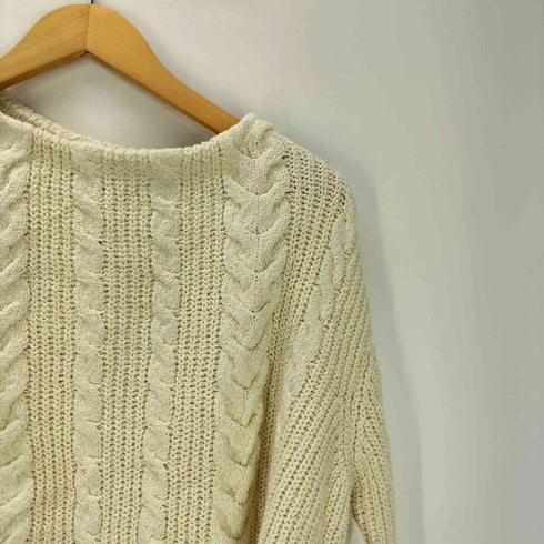 アンフィル unfil cotton & silk cable-knit sweater レディース JPN:1