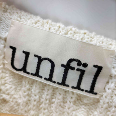 アンフィル unfil cotton & silk cable-knit sweater レディース JPN:1