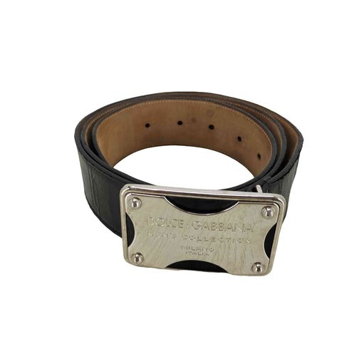 ドルチェアンドガッバーナ DOLCE&GABBANA 本革 レザーベルト メンズ 90CM 36NCH