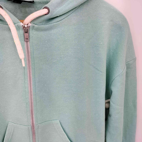 トップショップ TOPSHOP ジップアップ スウェット クロップドパーカー Y2K レディース 36