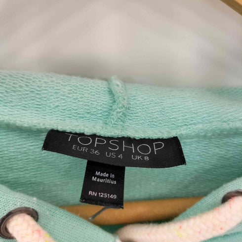 トップショップ TOPSHOP ジップアップ スウェット クロップドパーカー Y2K レディース 36
