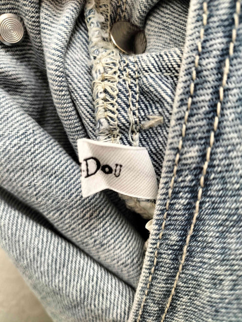 ドゥドゥ DouDou デニムフロントジップサロペット レディース FREE