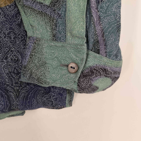 Rinaldo ペイズリー 幾何学 総柄 胸ポケット ワイドシルエット シャツ メンズ import:XL