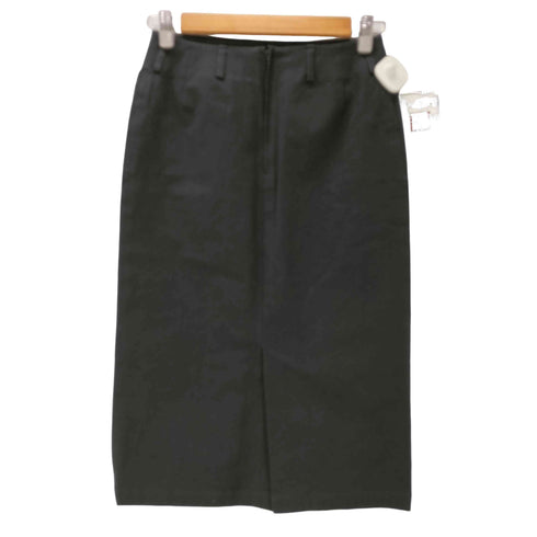 マーガレットハウエル MARGARET HOWELL ENGLAND 旧タグ コットン ウレタン ストレッチ タイト マキシ スカート レディース 2