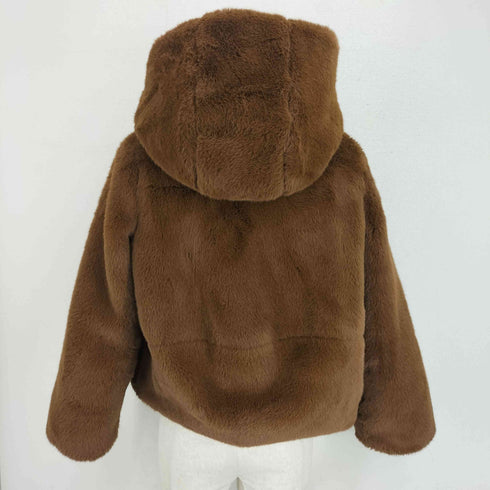ザラ ZARA 裏地キルティング フェイクファージャケット/コート レディース import:S