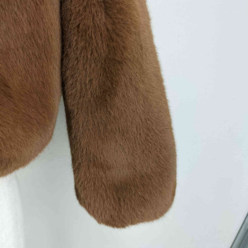 ザラ ZARA 裏地キルティング フェイクファージャケット/コート レディース import:S