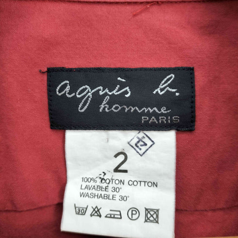 アニエスベーオム Agnes b.homme 90S 日本製 白タグ L/S BD シャツ ロングスリーブ ボタンダウン メンズ JPN:2
