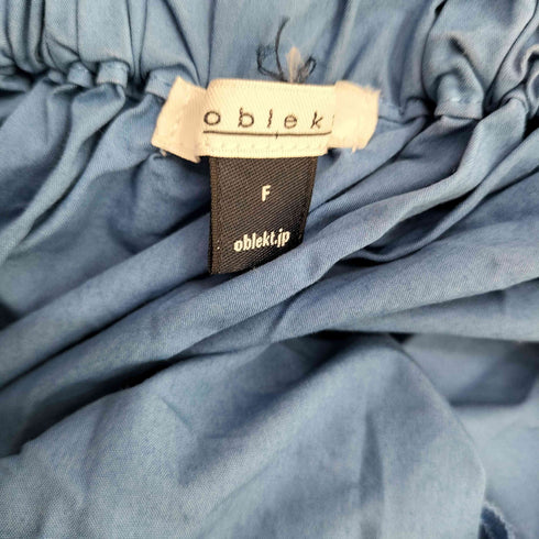 オブレクト oblekt フリルデザイン ノースリーブ ワンピース レディース