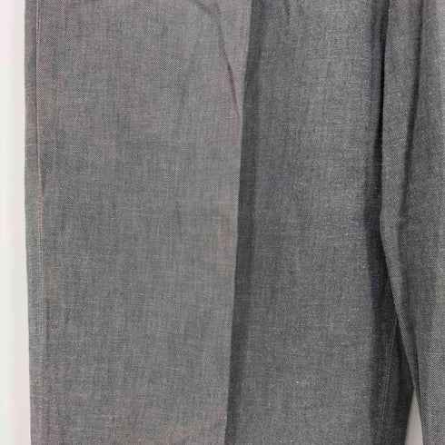 コムデギャルソンオム COMME des GARCONS HOMME 80-90s archive 金文字タグ カスリ 1タック コットン センタープレス ワイド テーパード スラックス メンズ JPN:M
