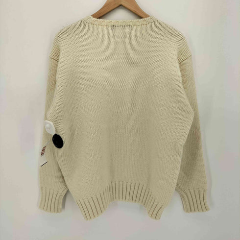 ポロバイラルフローレン Polo by RALPH LAUREN 90S ロゴ刺繍 リブ編み プルオーバー ニット セーター メンズ import:L