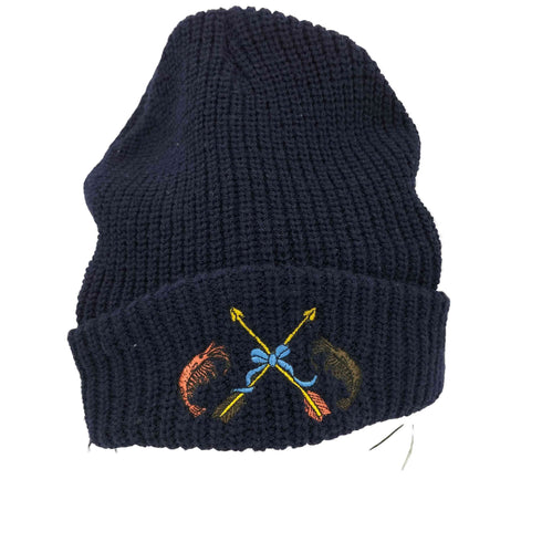 サノバチーズ SON OF THE CHEESE EL CAMARON KNIT CAP ロブスター刺繍 アクリルニット ビーニー メンズ