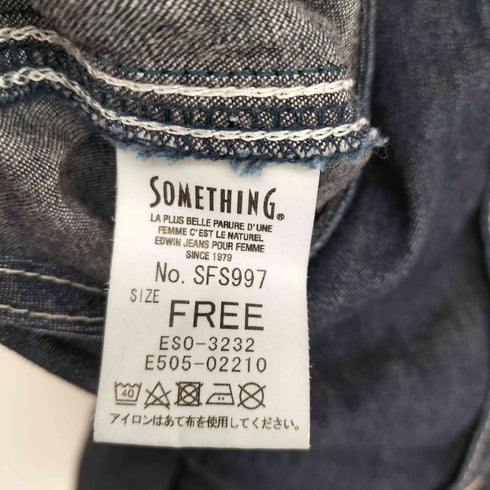 サムシング SOMETHING 22SS Buttonfly Salopette Skirt 別注 ボタンフライ サロペットスカート レディース FREE