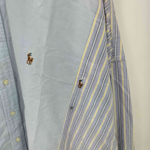 ポロバイラルフローレン Polo by RALPH LAUREN YARMOUTH 再構築 リメイク バンドカラー長袖シャツ メンズ 17