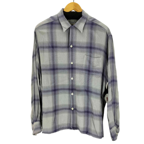 ワコマリア WACKO MARIA OMBRE CHECK OPEN COLLAR SHIRT メンズ JPN:XL