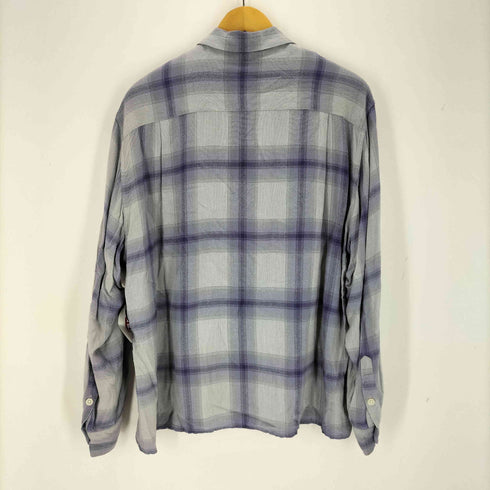 ワコマリア WACKO MARIA OMBRE CHECK OPEN COLLAR SHIRT メンズ JPN:XL
