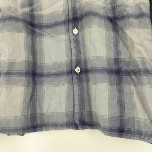 ワコマリア WACKO MARIA OMBRE CHECK OPEN COLLAR SHIRT メンズ JPN:XL