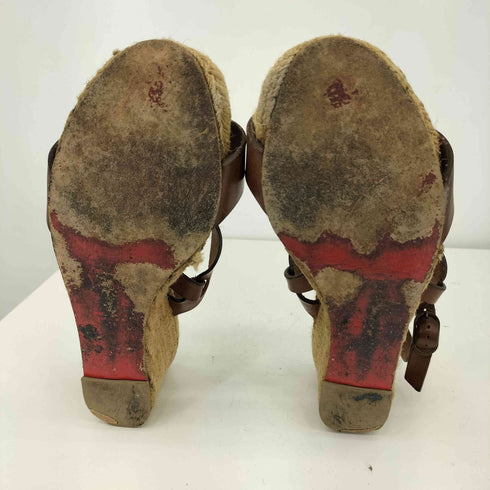 クリスチャンルブタン CHRISTIAN LOUBOUTIN エスパドリーユ ヒールサンダル レディース