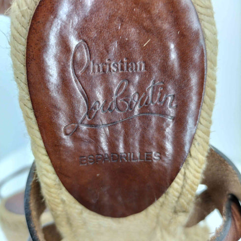 クリスチャンルブタン CHRISTIAN LOUBOUTIN エスパドリーユ ヒールサンダル レディース