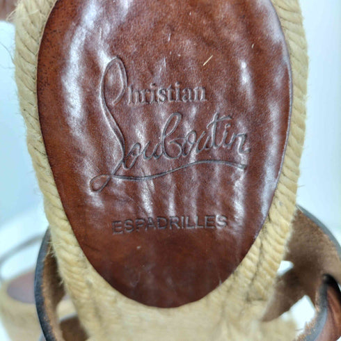 クリスチャンルブタン CHRISTIAN LOUBOUTIN エスパドリーユ ヒールサンダル レディース