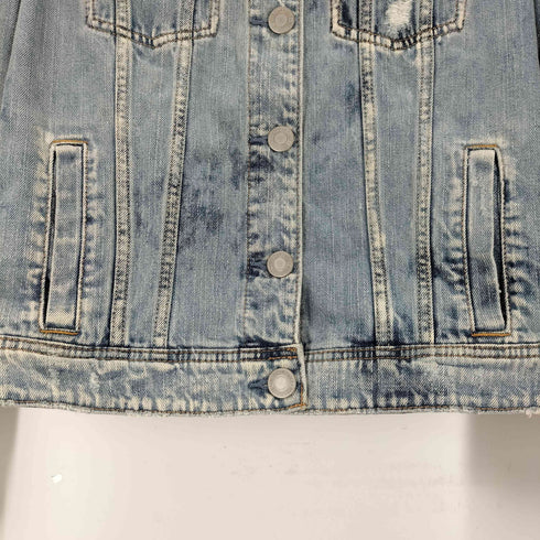 アメリカンイーグルアウトフィッターズ AMERICAN EAGLE OUTFITTERS ダメージデザインデニムジャケット レディース import:S