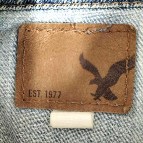 アメリカンイーグルアウトフィッターズ AMERICAN EAGLE OUTFITTERS ダメージデザインデニムジャケット レディース import:S